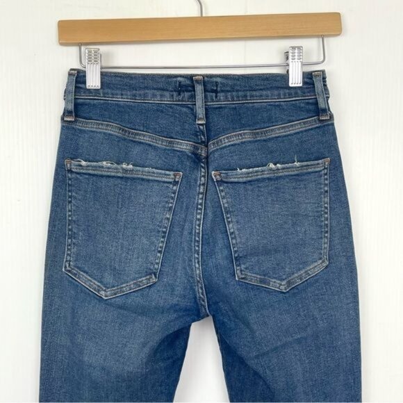 Agolde Sophie Distressed High Rise Skinny Crop jeans A018 E-843 size 26 - Picture 7 of 8